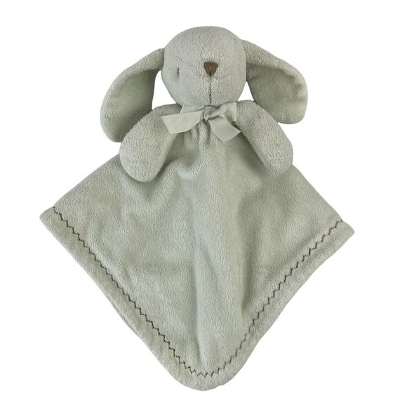 Blankets & Beyond Mint Green Bunny Rabbit Lovey Baby Security Blanket Nunu - Picture 1 of 6